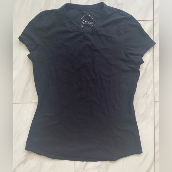 Black short sleeve top by INC - Picture 1 of 3